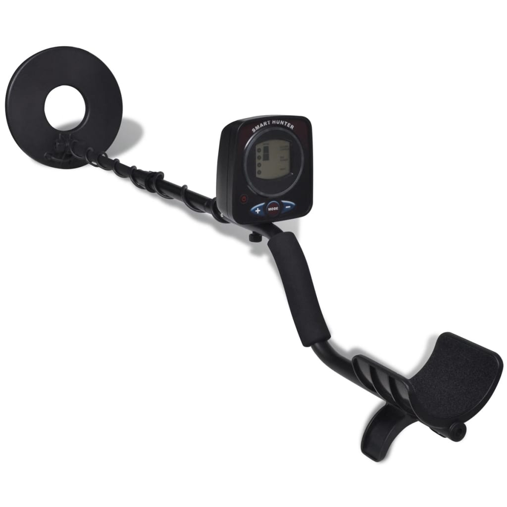 Rilevatore di metallo Vidaxl con schermo LCD Disco di ricerca 21 cm Profondità di ricerca 300 cm