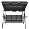 Vidaxl Swing Bench con tenda da sole