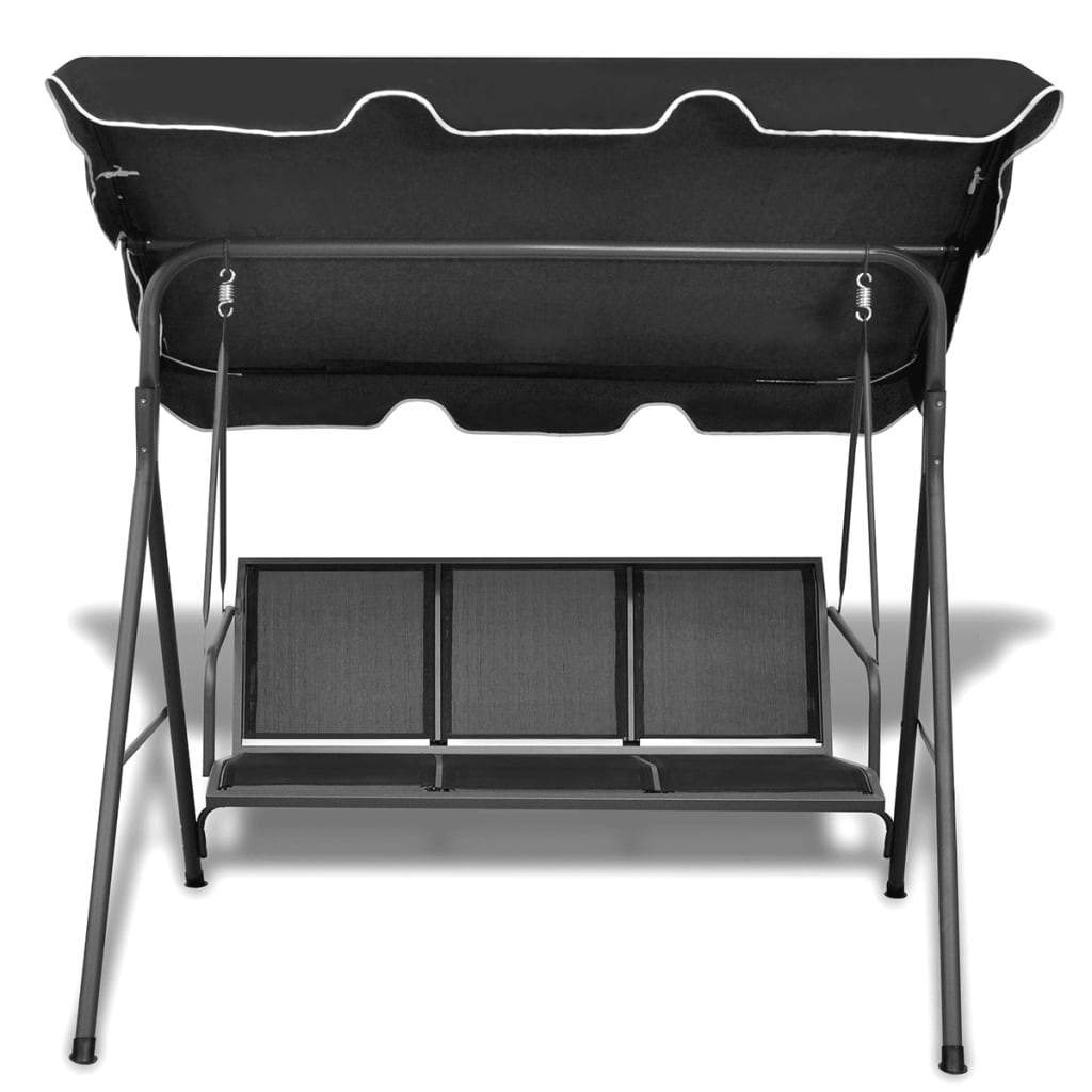 Vidaxl Swing Bench con tenda da sole