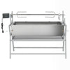 Vidaxl draaispit barbecue ijzer en roestvrij staal