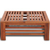 Vidaxl parasolvoetbedekking hout