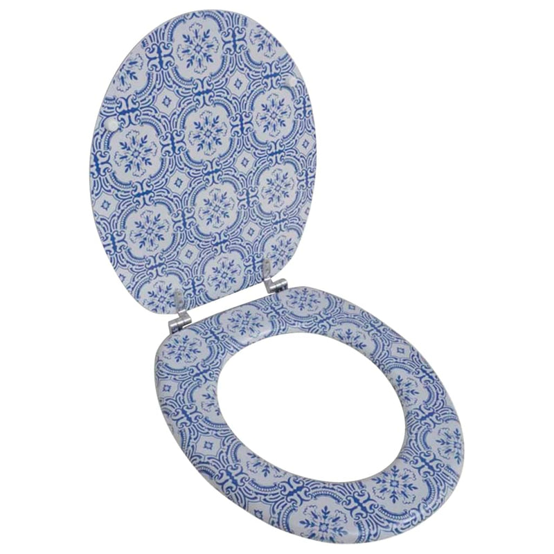 Vidaxl Sedile del toilette da MDF con design in porcellana