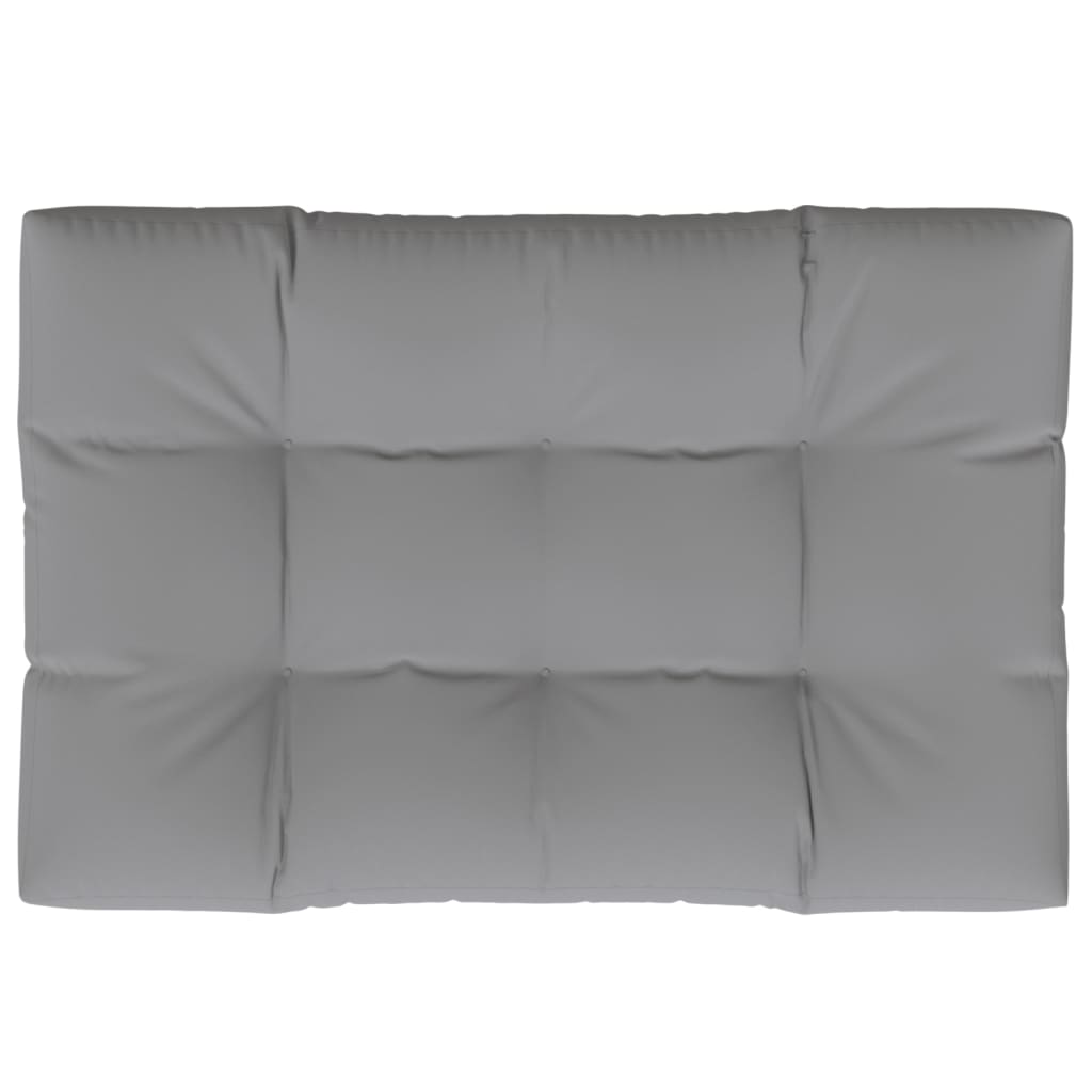 Cojín de palet Vidaxl 120 x 80 x 12 cm de tela gris