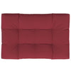 Vidaxl palletkussen 120 x 80 x 12 cm stof wijnrood
