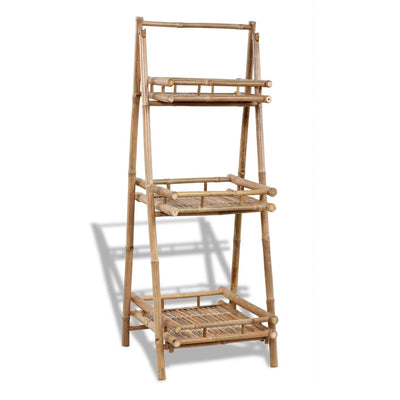 VIDAXL PIANTE RACCHIO BAMBOO pieghevole a 3 strati