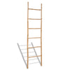 Escalera de toalla de Vidaxl con 6 bambú deportivo
