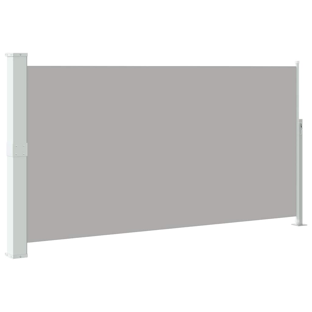 Vidaxl tuinscherm uittrekbaar 160x300 cm grijs