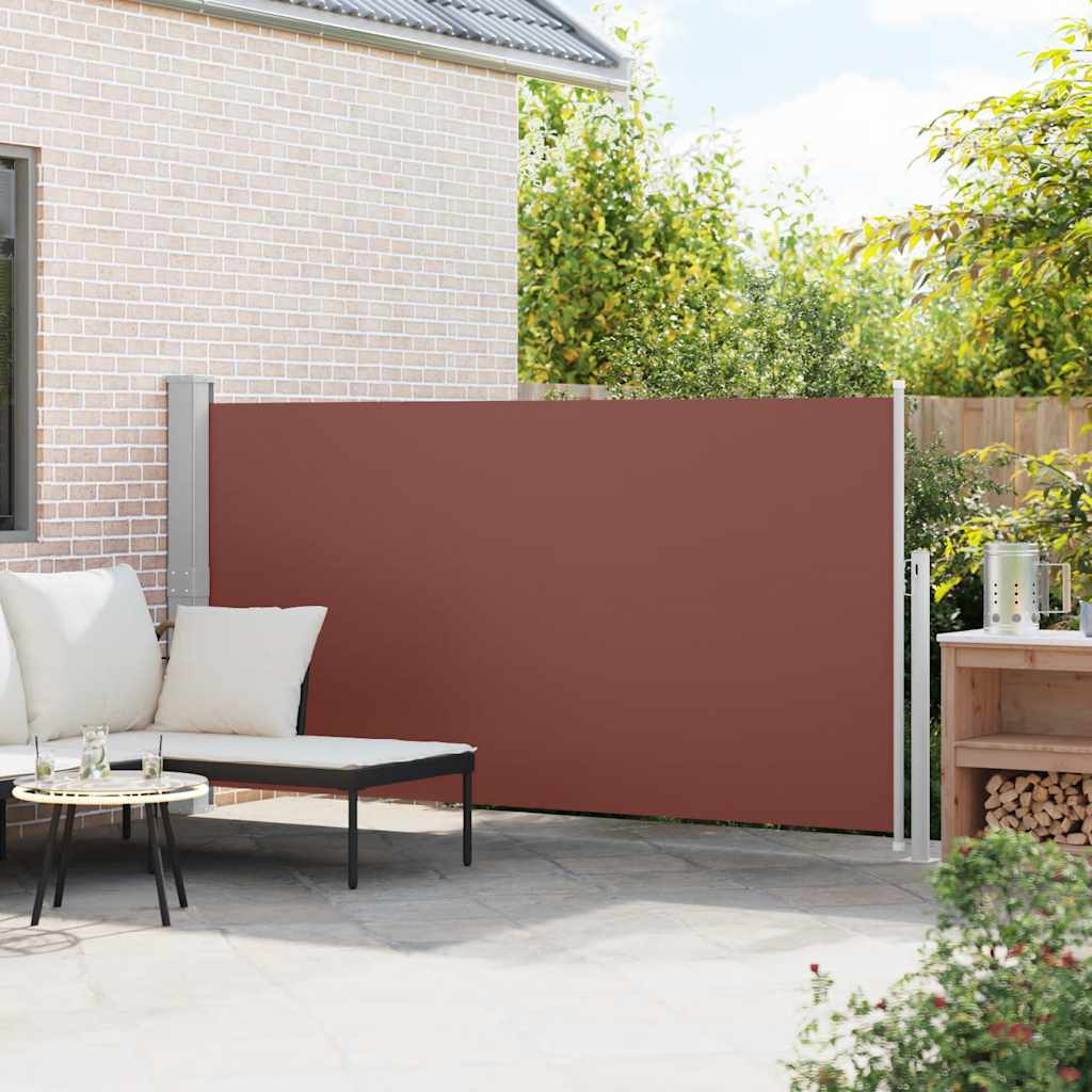 Vidaxl tuinscherm uittrekbaar 160x300 cm bruin