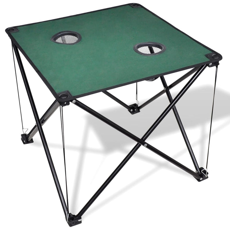 Vidaxl Camping Table Plegable (verde oscuro)