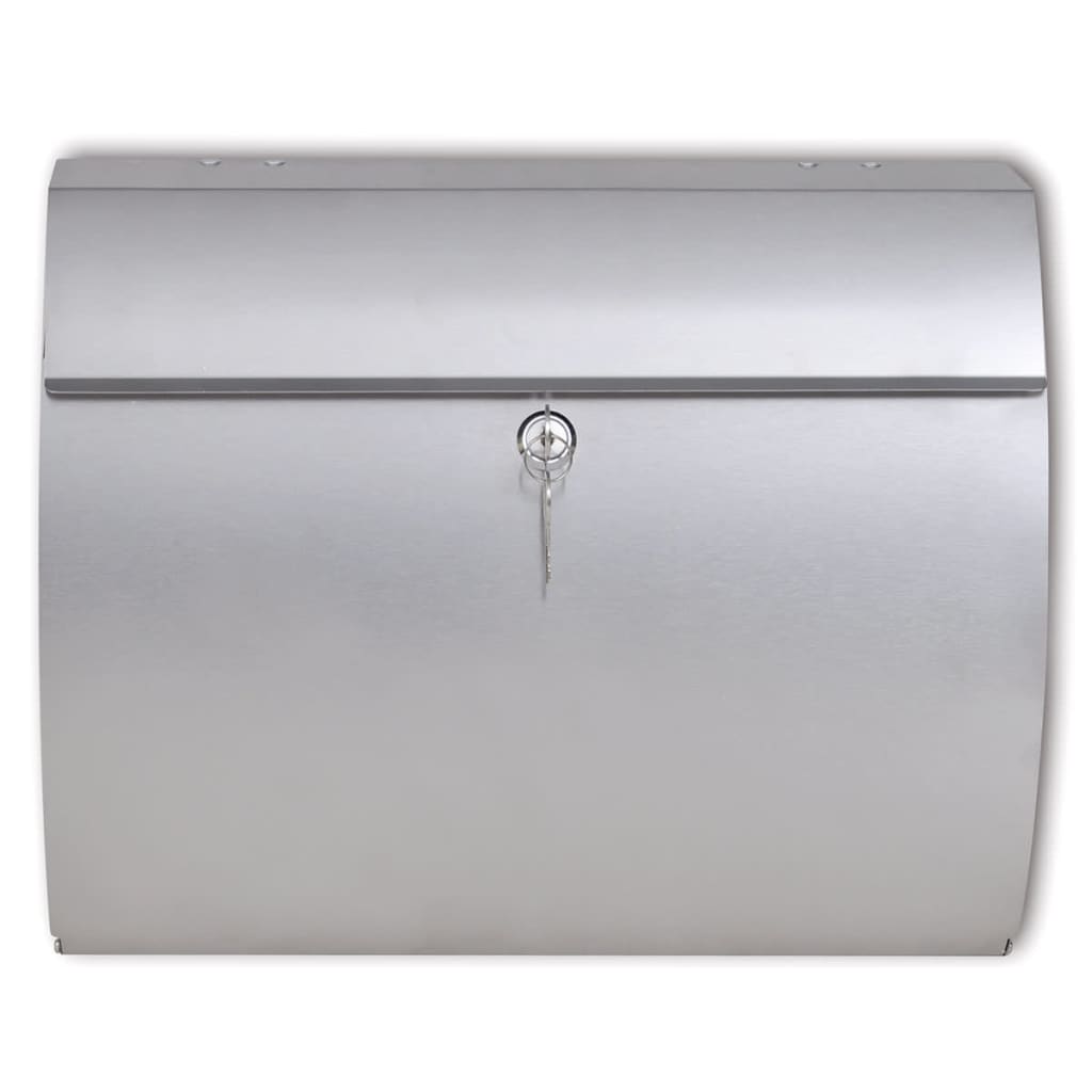 Vidaxl Letterbox inossidabile acciaio inossidabile