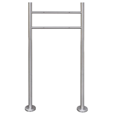 Acero inoxidable de vidaxl betripbox stand de acero inoxidable
