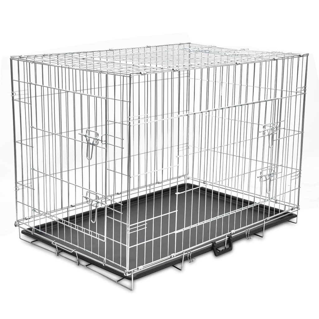VIDAXL Dog Bank Collappeble XL Metal