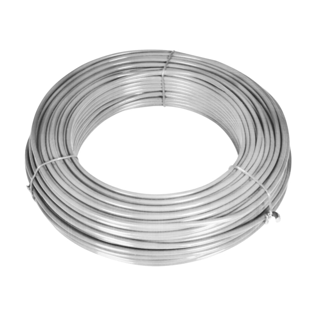 Vidaxl Mesh cerca con postes de 15x0.8 M de acero galvanizado