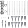 Vidaxl Mesh cerca con pilas de acero galvanizado de 25x1 M