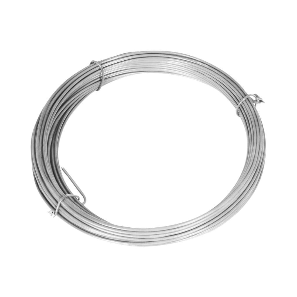 Vidaxl Mesh cerca con pilas de 25x1.5 M de acero galvanizado