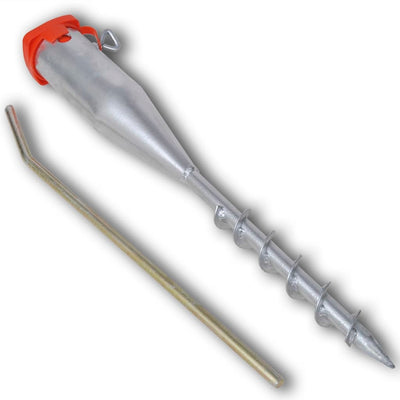 Vidaxl Parasol Foot 55 cm Acciaio zincato