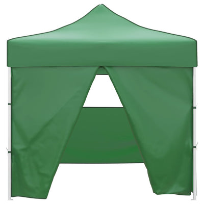 Tienda plegable Vidaxl con 4 paredes laterales de 3x3 m verde
