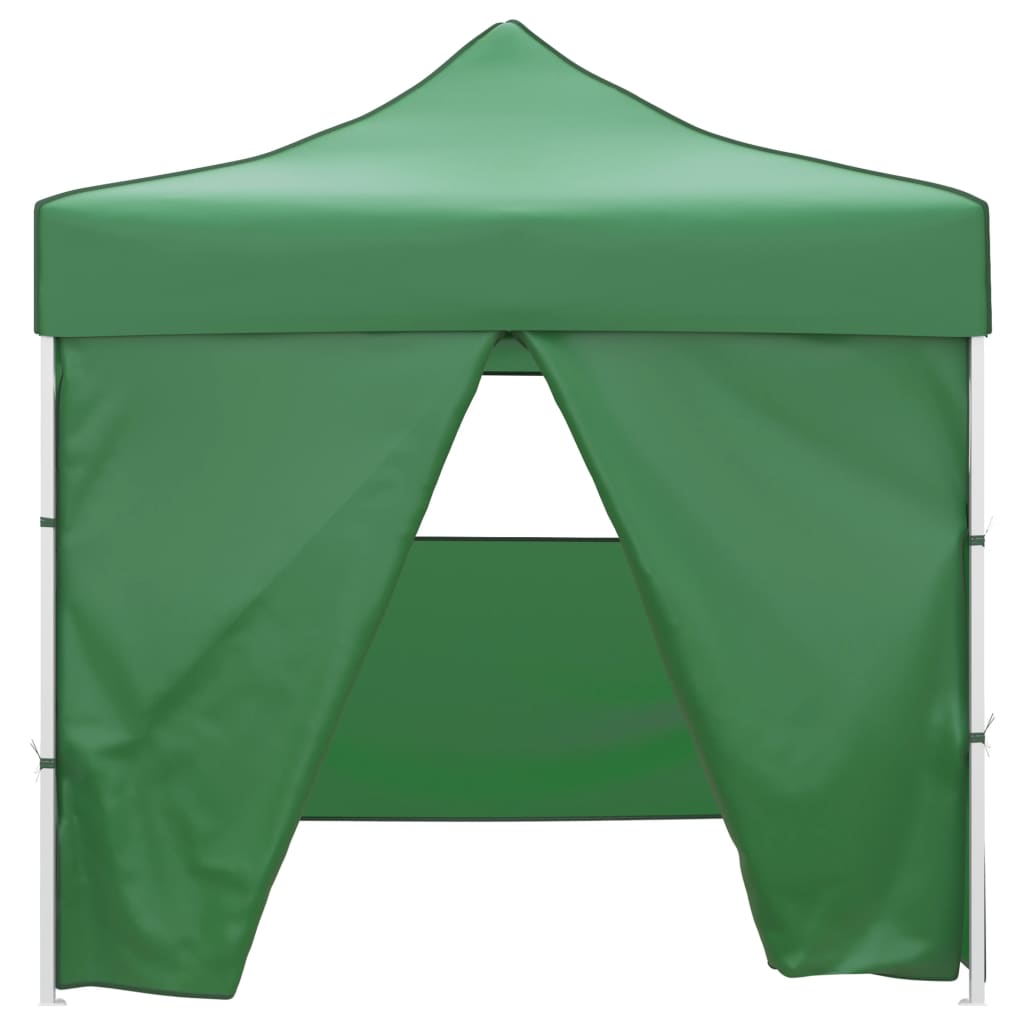 Tienda plegable Vidaxl con 4 paredes laterales de 3x3 m verde