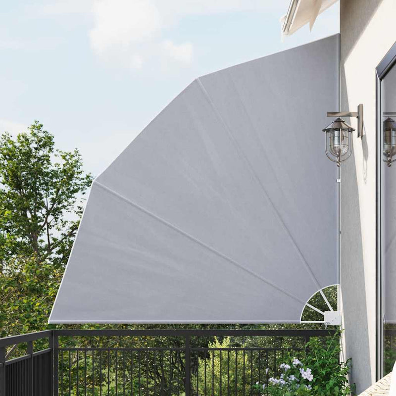 Vidaxx mampara de balcón plegable 210x210 cm gris
