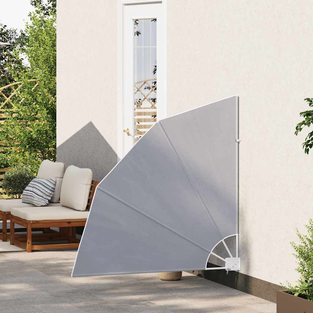 Vidaxl balkonscherm inklapbaar 140x140 cm grijs