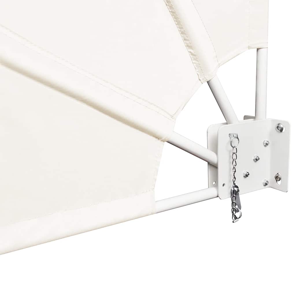 Vidaxl balkonscherm inklapbaar 210x210 cm crème