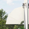 Vidaxx mampara de balcón plegable 140x140 cm crema