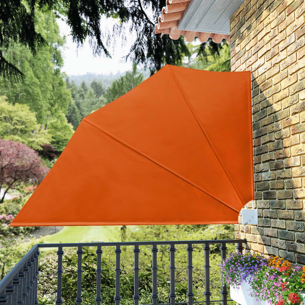 Schermo del balcone Vidaxl Crollabile da 160x240 cm in terracotta