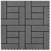 Vidaxl terrastegels 11 stuks 30 x 30 cm wpc 1 m2 (grijs)