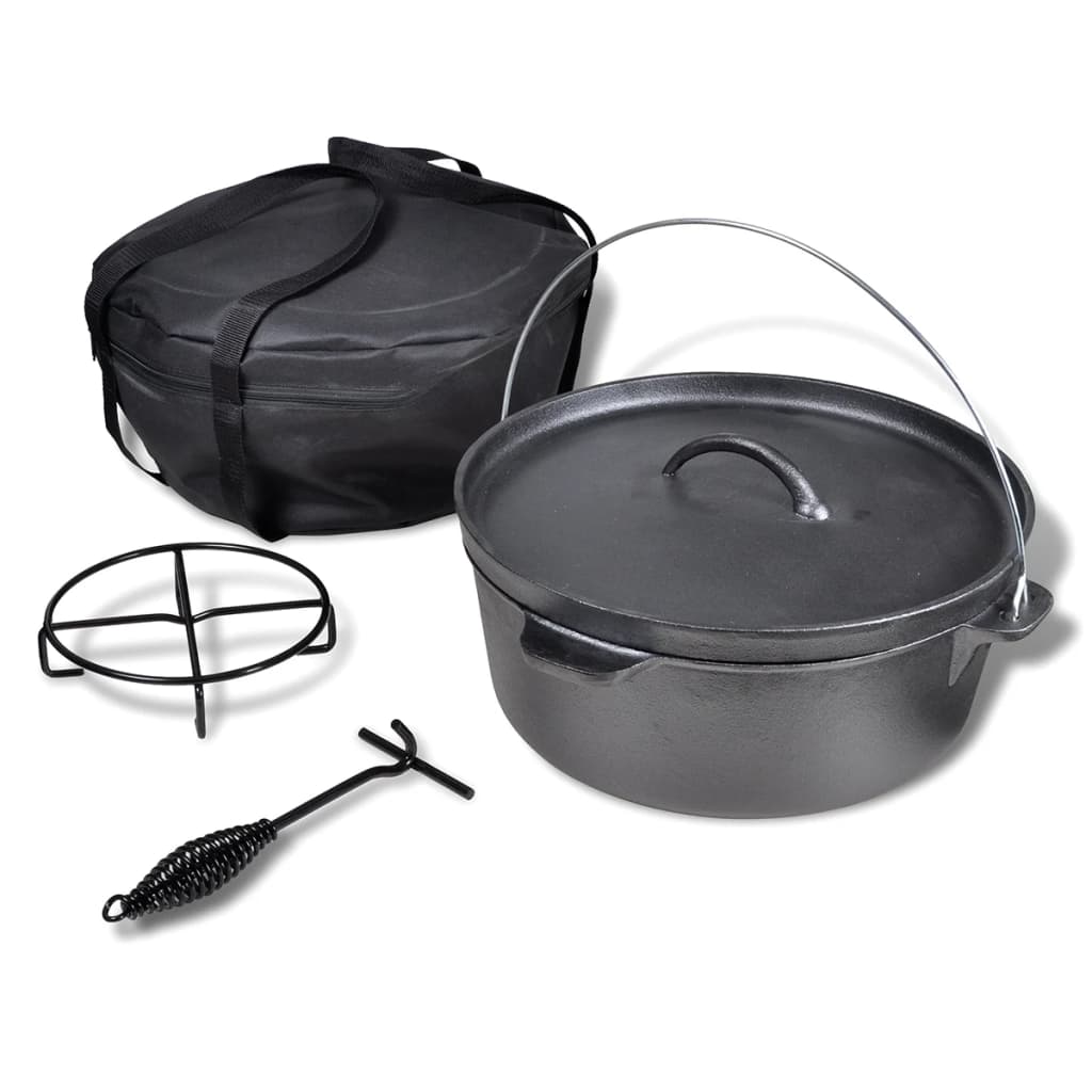 Vidaxl Braadpan 11.3 L incluyendo accesorios