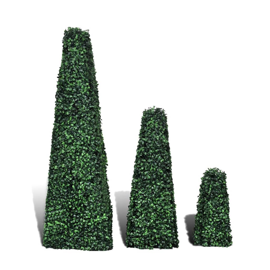 Vidaxl Artificiale bxussen in 3 parti a forma di piramide