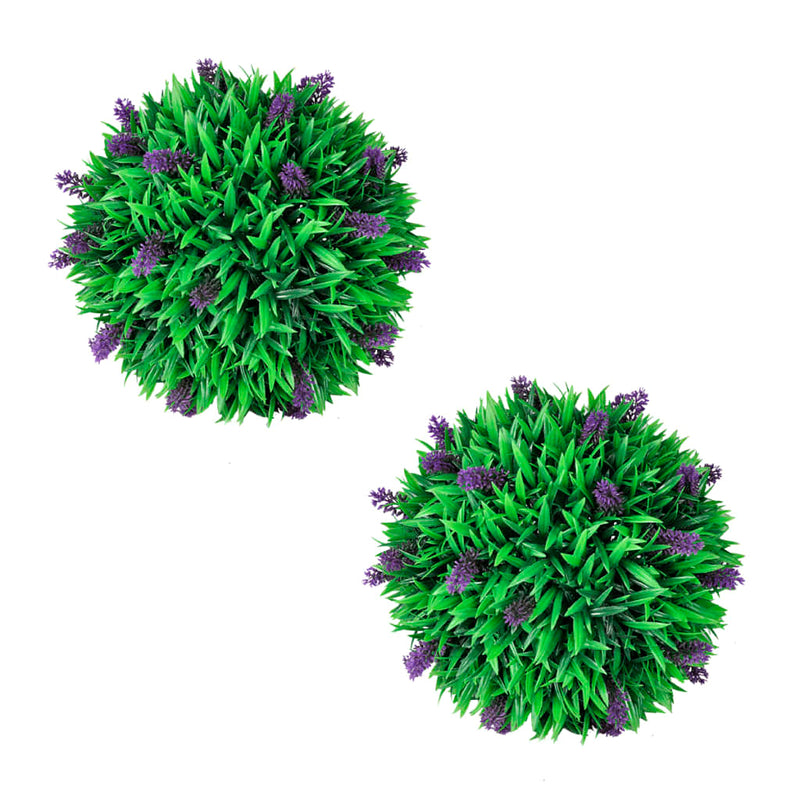 Vidaxl Bxussen a 2 parti set sferico con lavanda 30 cm