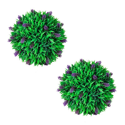 Vidaxl Bxussen a 2 parti set sferico con lavanda 30 cm