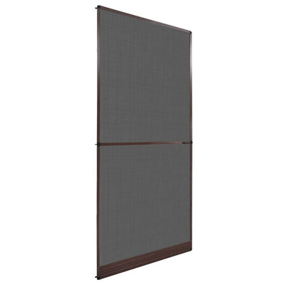 Puerta de pantalla Vidaxl con bisagras de 100x215 cm marrón