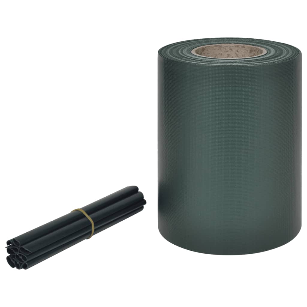 Vidaxl Garden Screen 70x0.19 M PVC verde
