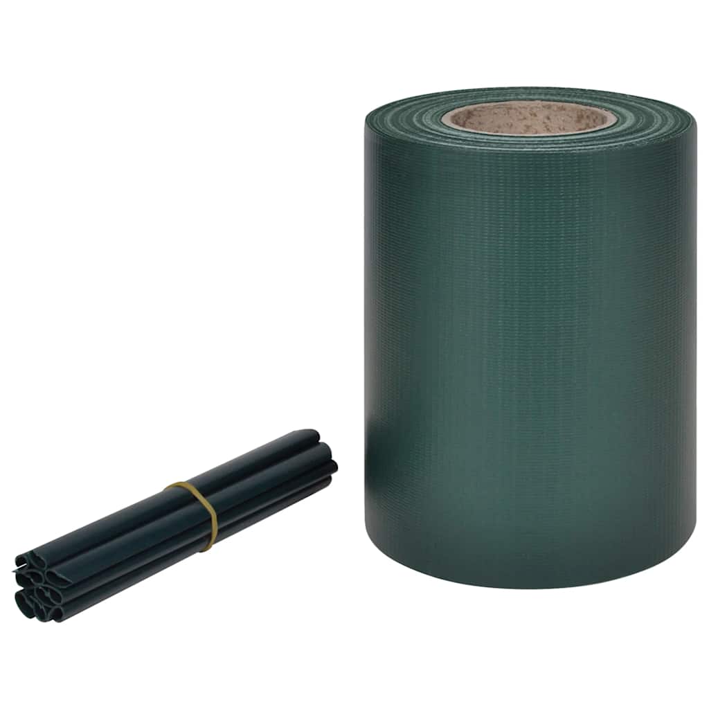 Vidaxl Garden Screen 70x0.19 M PVC verde