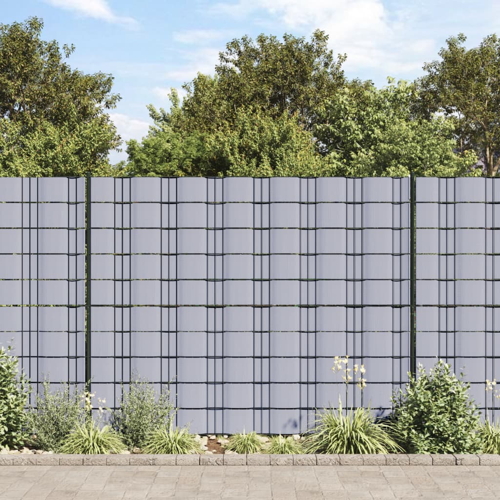 Vidaxl Garden Screen 70x0.19 M PVC Grigio chiaro