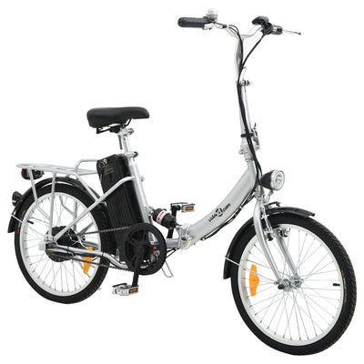 Vidaxl Bicicleta eléctrica plegable con batería de iones de litio aleación de aluminio