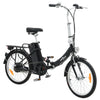 Vidaxl Electric Bicycle pieghevole con lega di alluminio a batteria agli ioni di litio