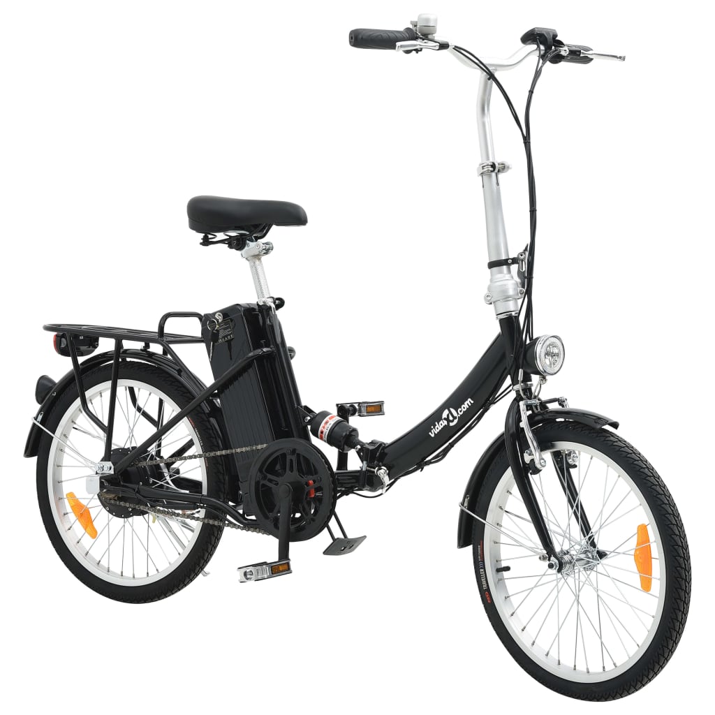 Vidaxl Electric Bicycle pieghevole con lega di alluminio a batteria agli ioni di litio