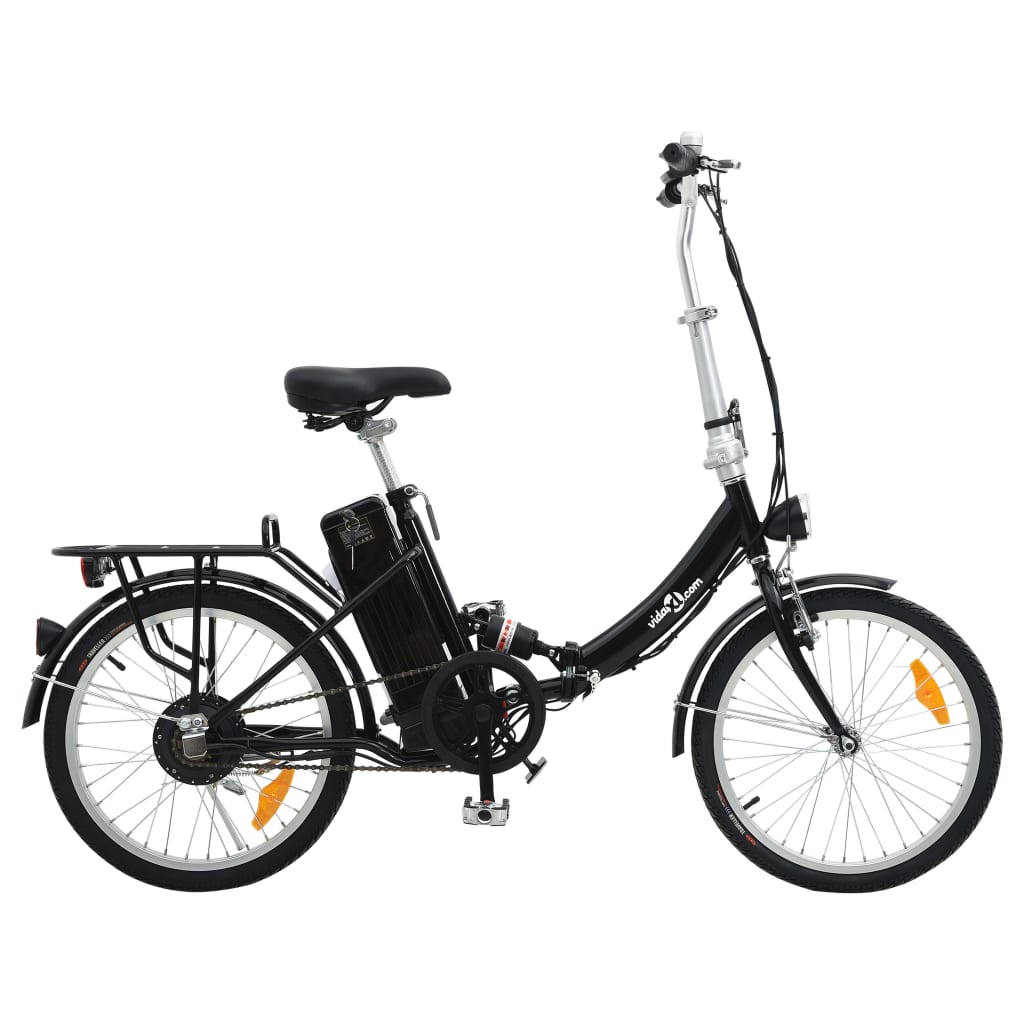 Vidaxl Electric Bicycle pieghevole con lega di alluminio a batteria agli ioni di litio