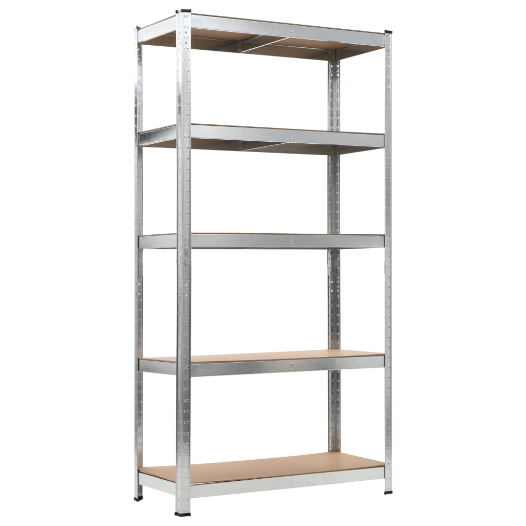 Vidaxl Storage Rack a 5 strati a 5 ST Acciaio e in legno trasformato colorato