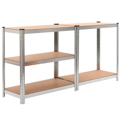 Vidaxl Storage Rack a 5 strati 2 ST Acciaio e in legno trasformato colorato