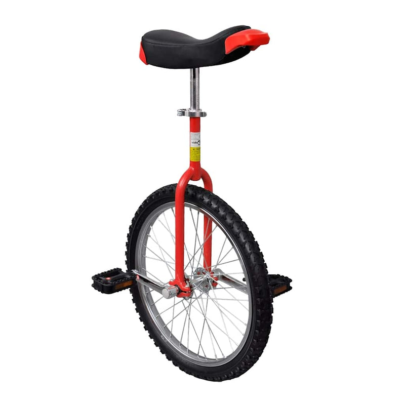 Vidaxl eenwieler verstelbaar 20 inch rood