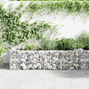 Plantador de gabión Vidaxl Benk 180x90x50 cm de acero galvanizado
