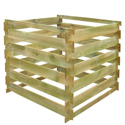 Vidaxl Compost Bin Gelat Square 0.54 m³ de madera