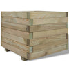 Vidaxl Planning Box Square 50x50x40 cm de madera