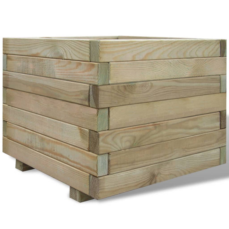 Vidaxl Planning Box Square 50x50x40 cm de madera