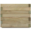 Vidaxl Planning Box Square 50x50x40 cm de madera