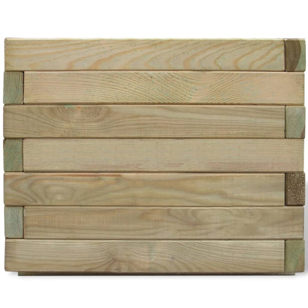 Vidaxl Planning Box Square 50x50x40 cm de madera