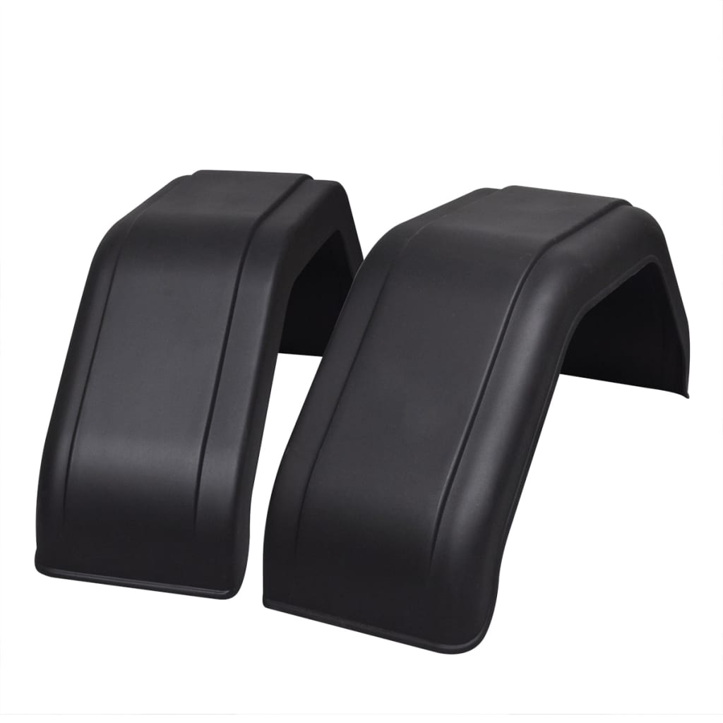 Vidaxl 2 X Mudguards per ruote del rimorchio 220 x 760 mm